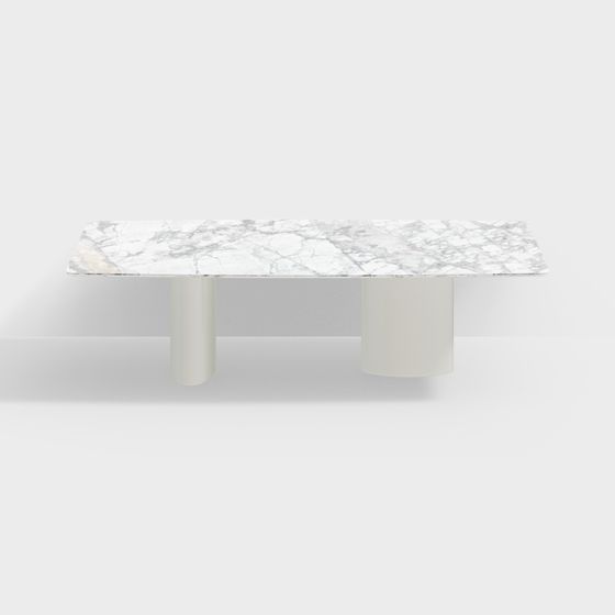 Elegant Marble Coffee Table 3D model