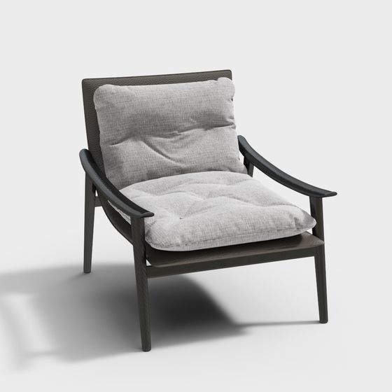 Stylish Urban Lounge Chair 3D model