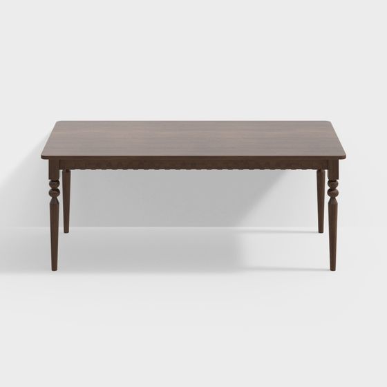 Stylish Vintage Coffee Table 3D model
