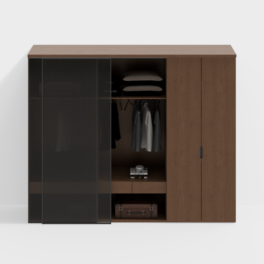 Modern Minimalist Wardrobe 3D model