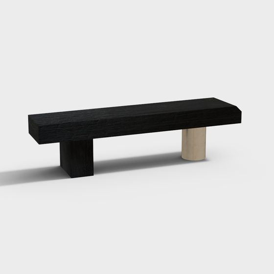 Urban Bench 3D model for Contemporary Spaces
