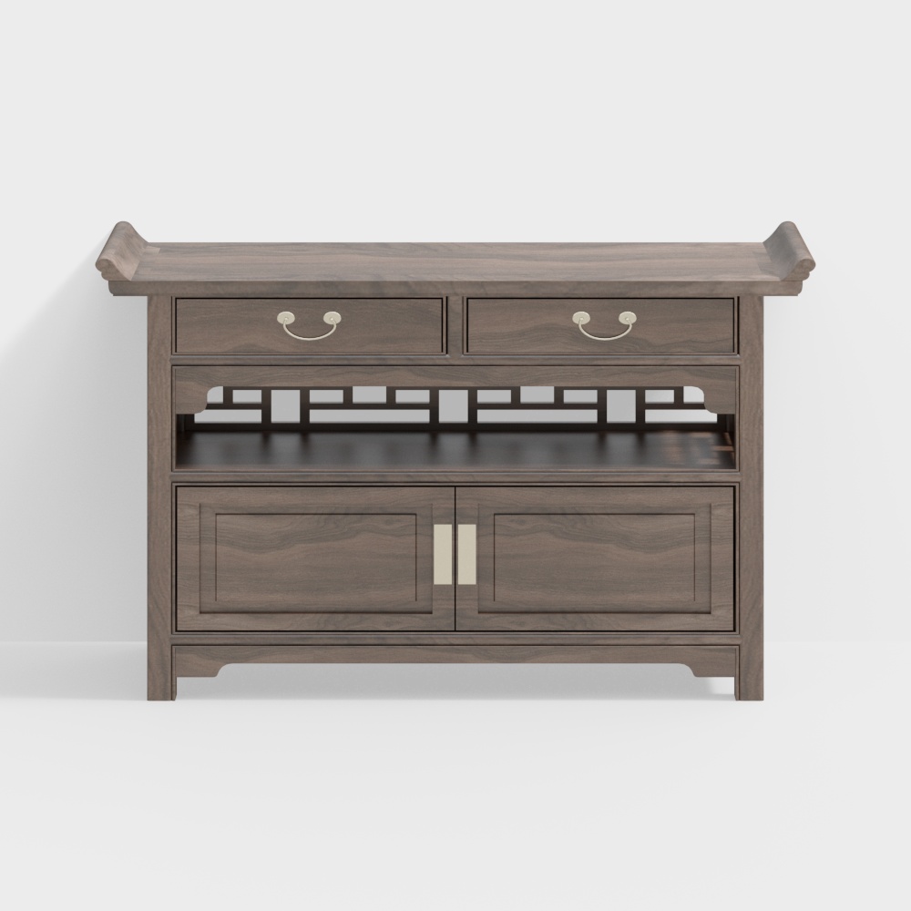 Mobile foyer in legno massello cinese