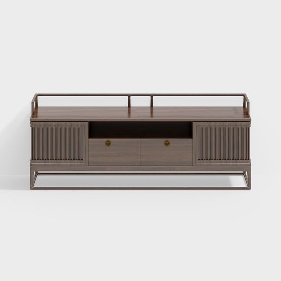 Modern Low-Poly TV Stand 3D model