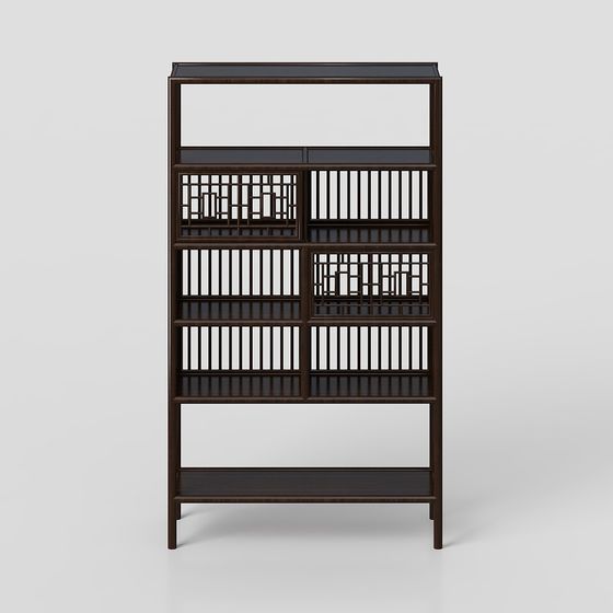 Urban Elegance Bookshelf 3D model