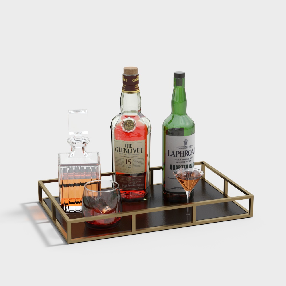 Tray of Wine Red Wine