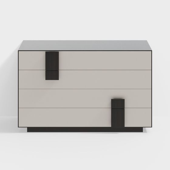 Urban Window Nightstand 3D model for Modern Interiors