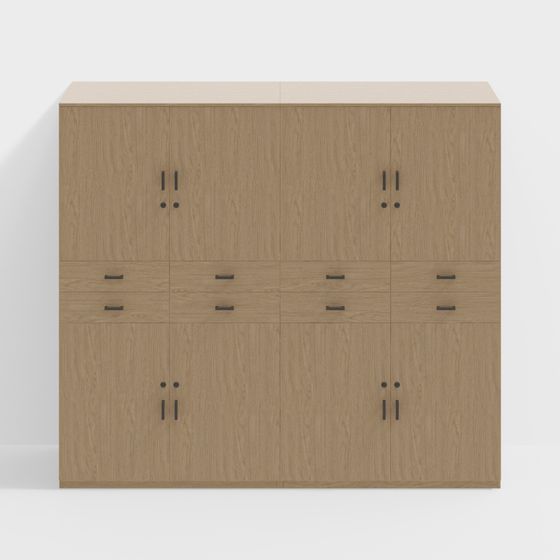 Elegant Urban Storage Cabinet 3D model for Modern Spaces