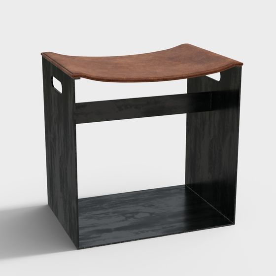 Urban Corner Stool 3D model for Modern Spaces