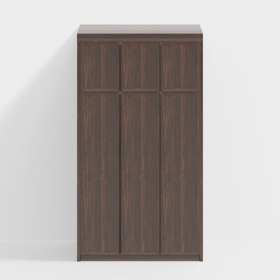 Stylish Low-Poly Wardrobe 3D model