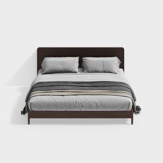 Used Brown Double Bed 8 for Stylish Spaces