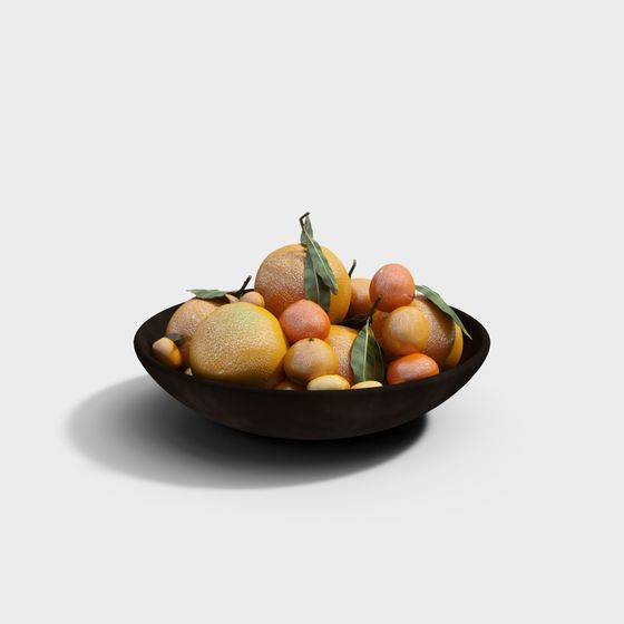 Stylish Black Fruit Plate for Fresh Produce Display