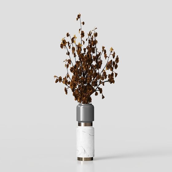 Barren Branch Vase 3D model for Creative Projects