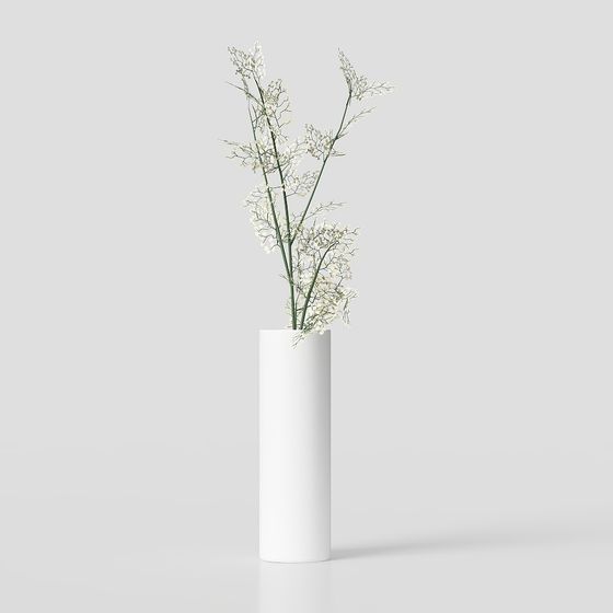 Elegant Low-Poly Vase 3D model