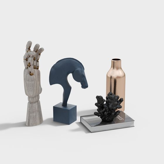 Stylish Abstract Art 3D model for Creative Projects