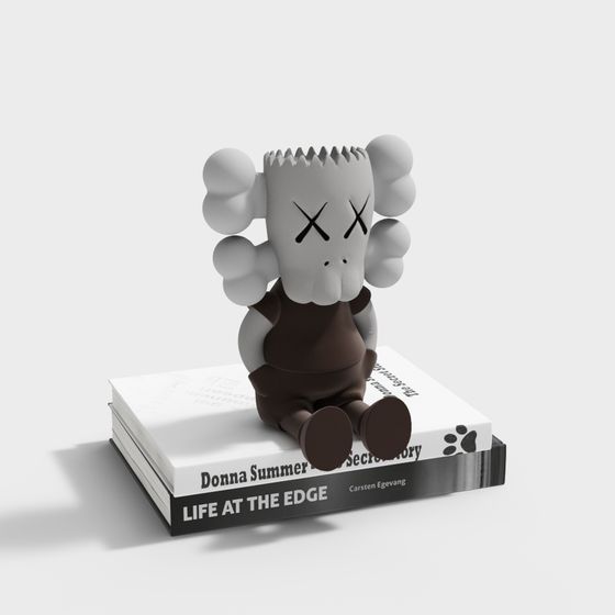 Charming Doll on Desk 3D Model