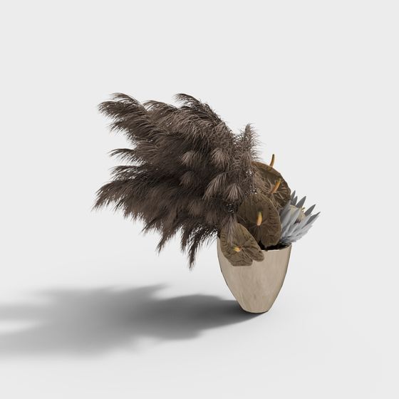 Feather Vase 3D model