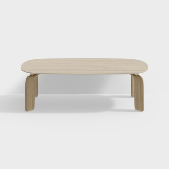 Streamlined Coffee Table 3D model