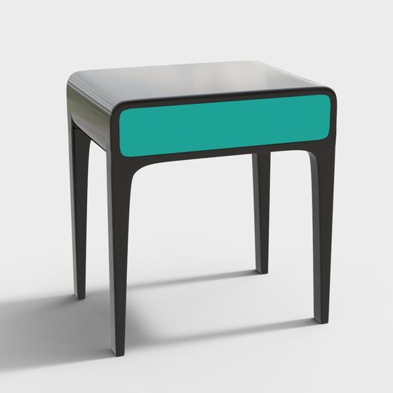 Stylish Minimalist Side Table 3D model