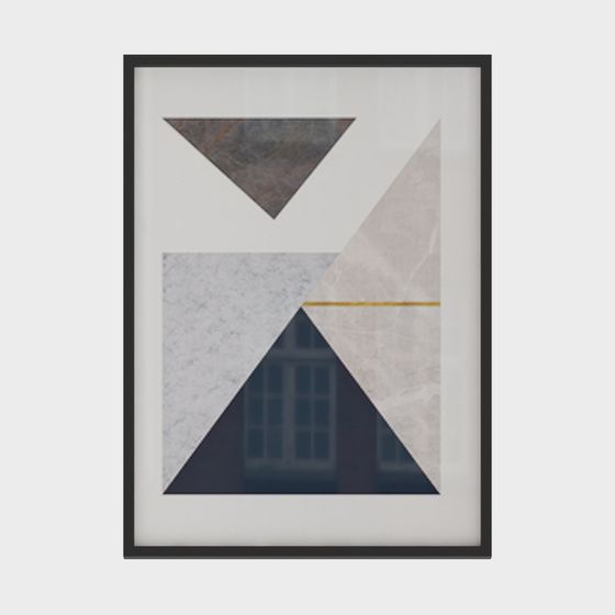 Abstract Architectural Window 3D model for Creative Projects