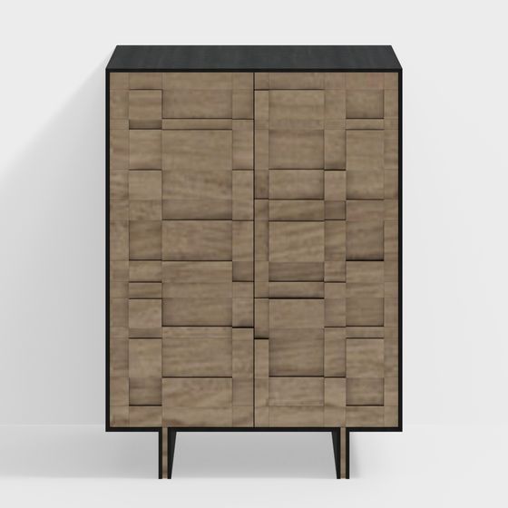 Pixel Art Cabinet 3D model