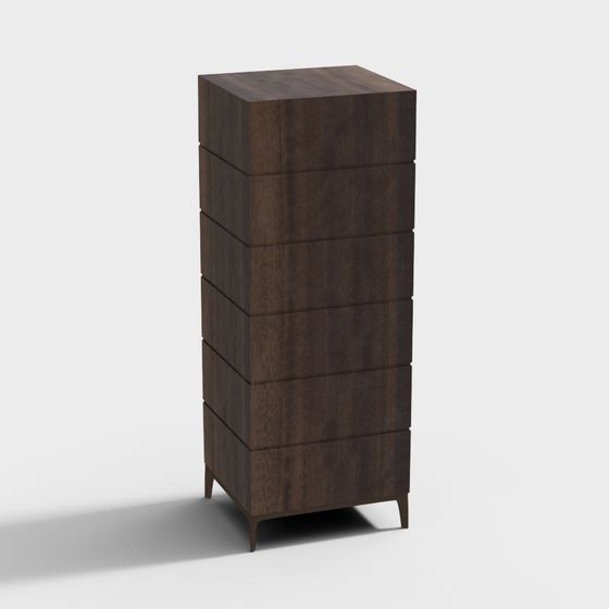 Elegant Minimalist Storage Cabinet 3D model