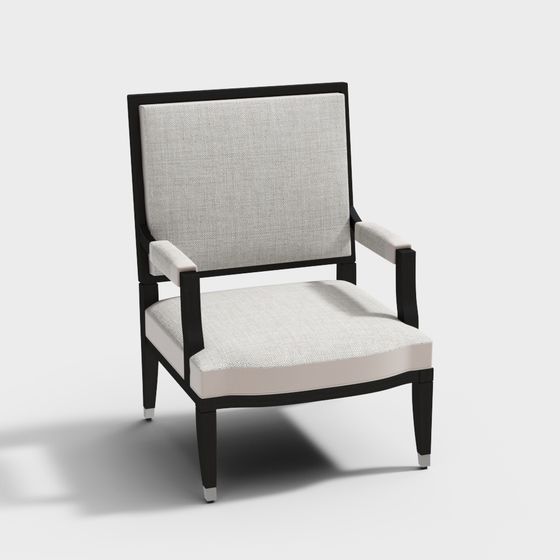 Elegant Low-Poly Chair 3D model