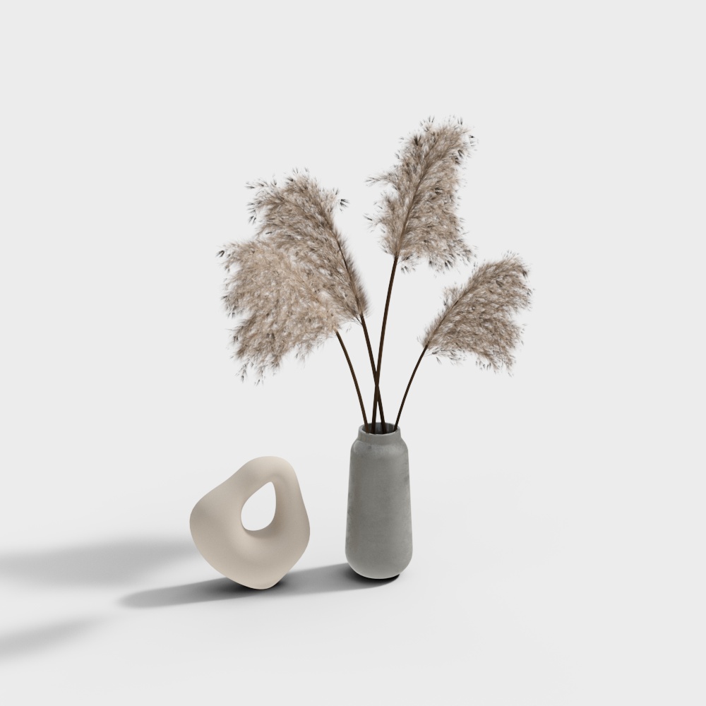 Aesthetically Simple Vase Ornament Set