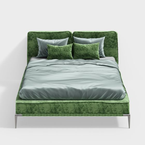 Velvet Dream 3D model Bed for Modern Home Design