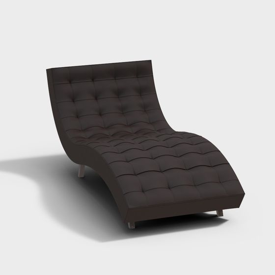 Elegant Low-Poly Lounge Chair 3D model