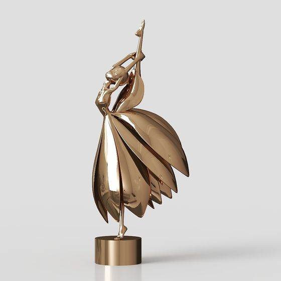 Golden Dancer 3D Model