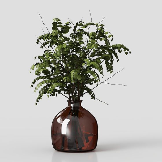 モダン花瓶緑植物