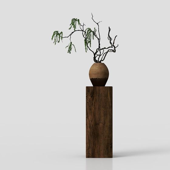 Dead Branch Bonsai 3D model