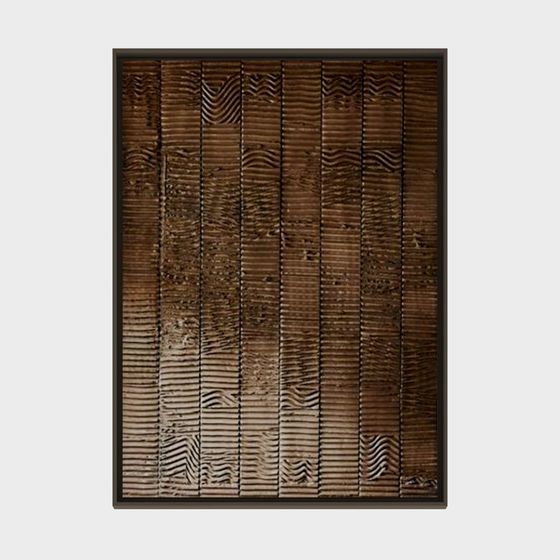 Vintage Wooden Plank Wall 3D model