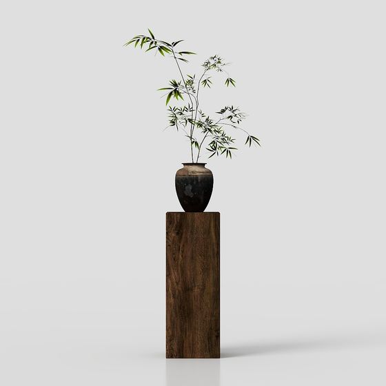 Bamboo Harmony Vase 3D model