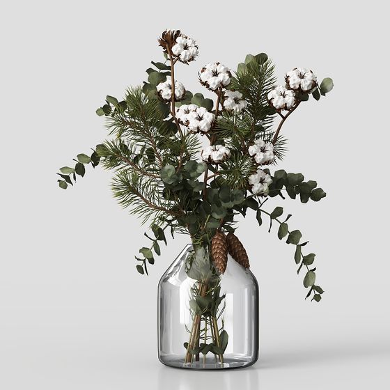 European Floral Art Ornament