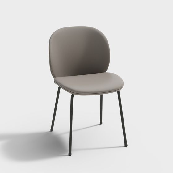 Sleek Dining Chair 3D Model