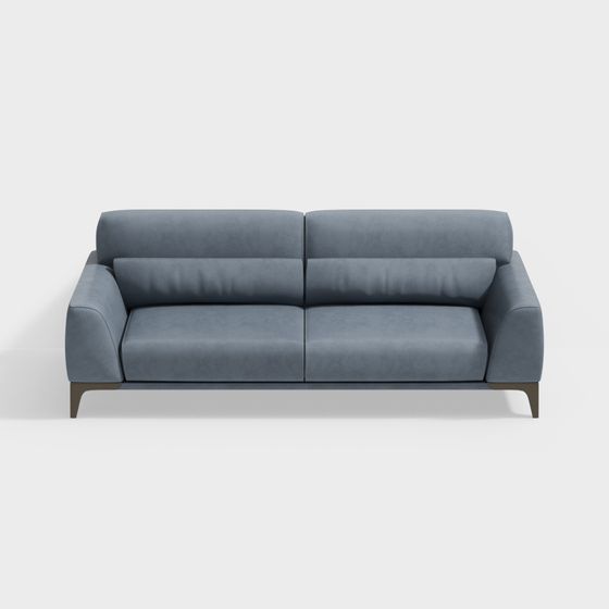 Stylish Low Polygon 3D Sofa Model for Contemporary Spaces