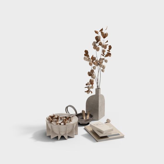 Concrete Art Sculpture 3D model