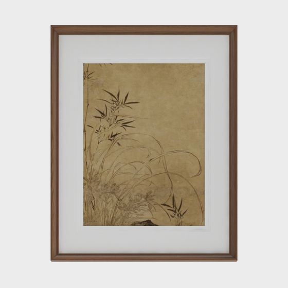 Bamboo Shadow Path 3D Model for Creative Projects