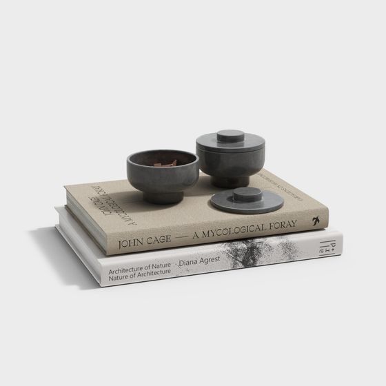 Tranquil Tea Set 3D Model for Serene Spaces