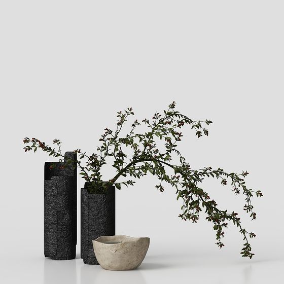 Natural Rhythm Plant Arrangement 3D model