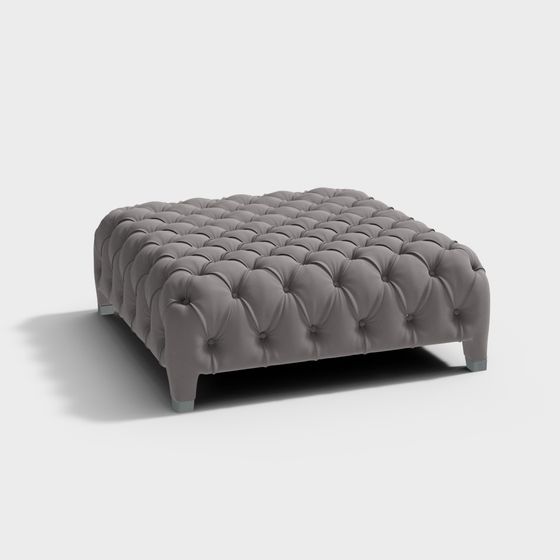 Elegant Ottoman 3D model