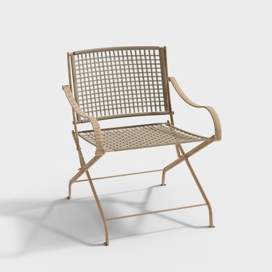 Summer Rattan Chair 3D model