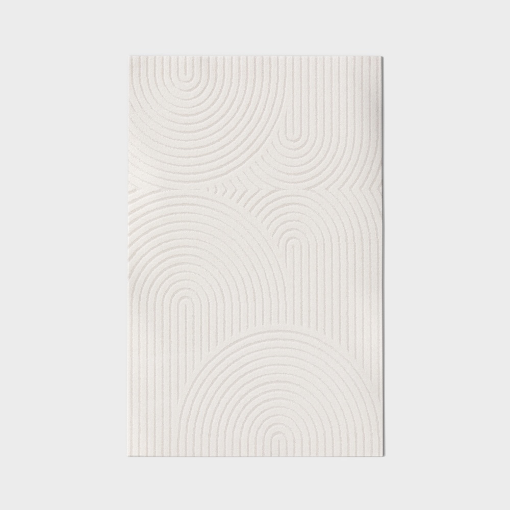 Современный минималистичный ковёр с длинным полосатым узором