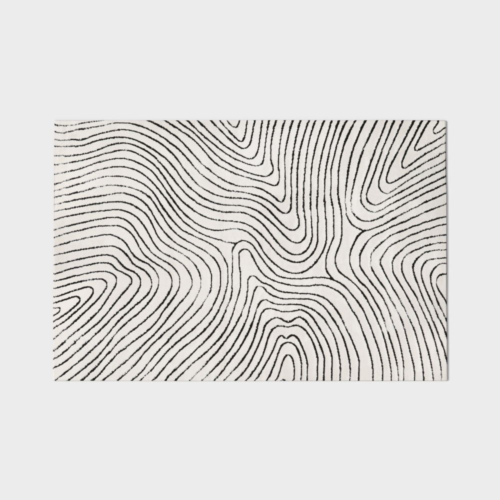 Modern Minimalist Long Strip Pattern Carpet