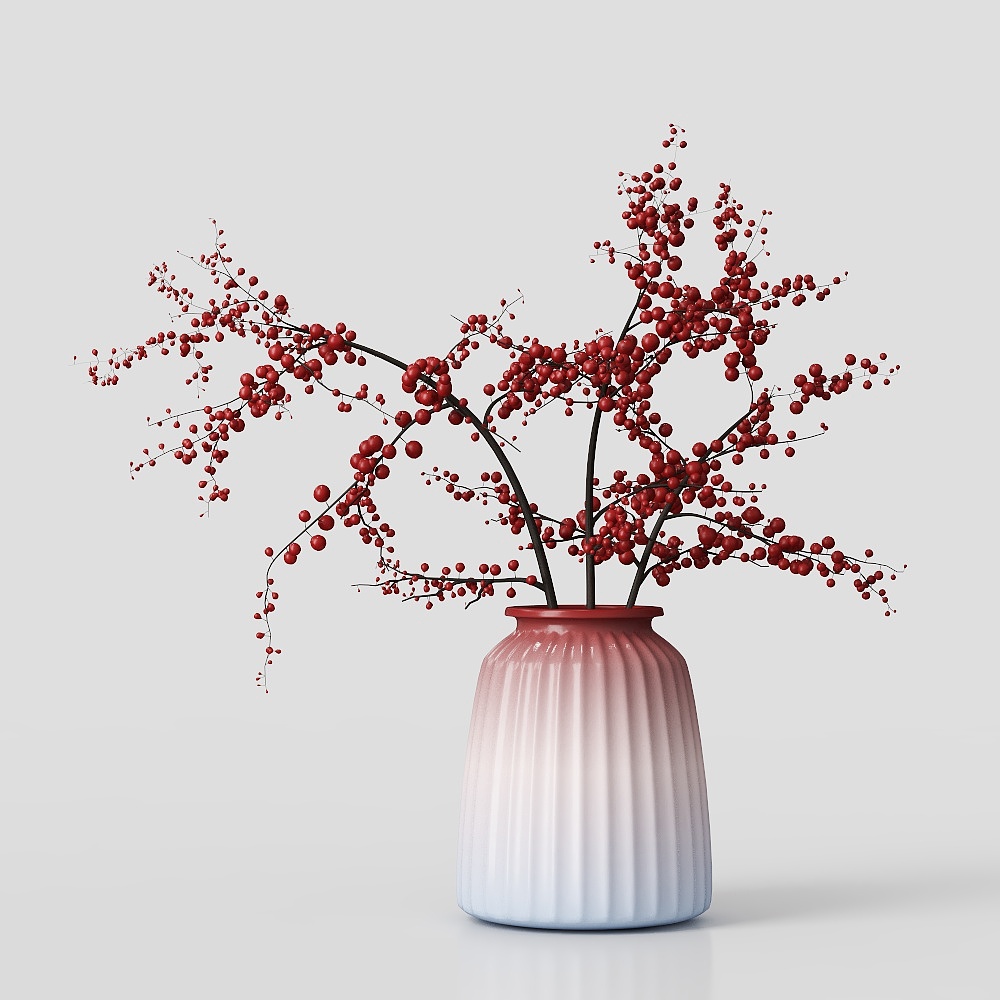 モダンな花瓶の花