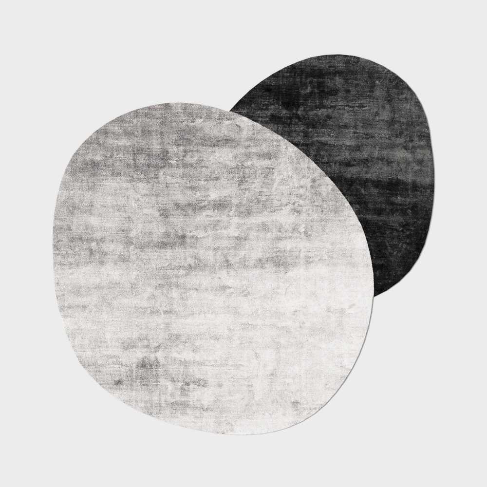 モダンなエイリアン型のカーペット