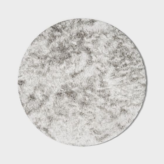 Snow Velvet Round Carpet 3D model