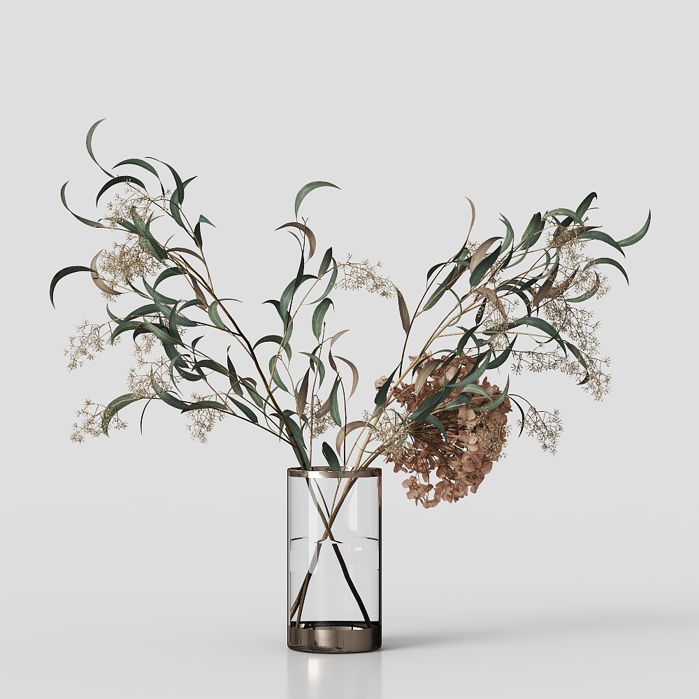 모던 유리 꽃병