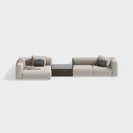 Urban Comfort 3D model Sofa for Modern Interiors